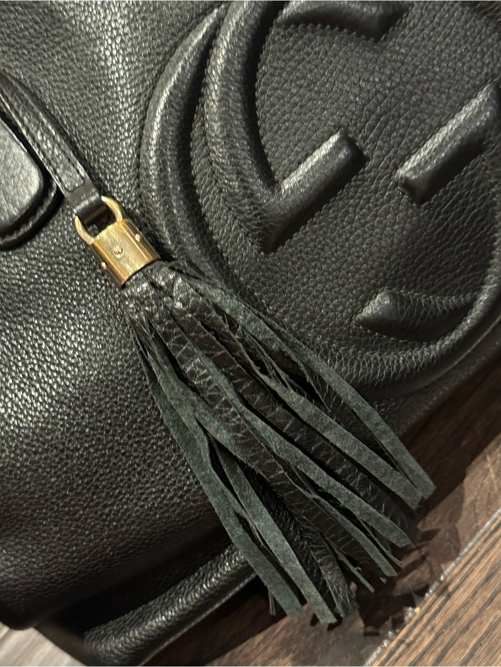 Gucci Black Medium Soho Working Tote Leather Bag - Picture 9 of 15
